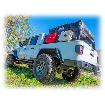 Turn Offroad リアバンパー (フレームマウント式ロックスライダーウイング付き) (JT)