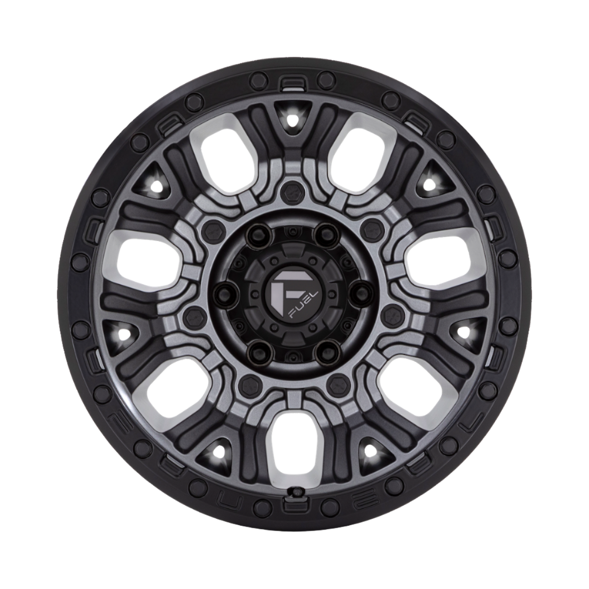 Fuel Off Road フューエルオフロード ホイール D825 TRACTION | MATTE GUNMETAL W/ BLACK RING