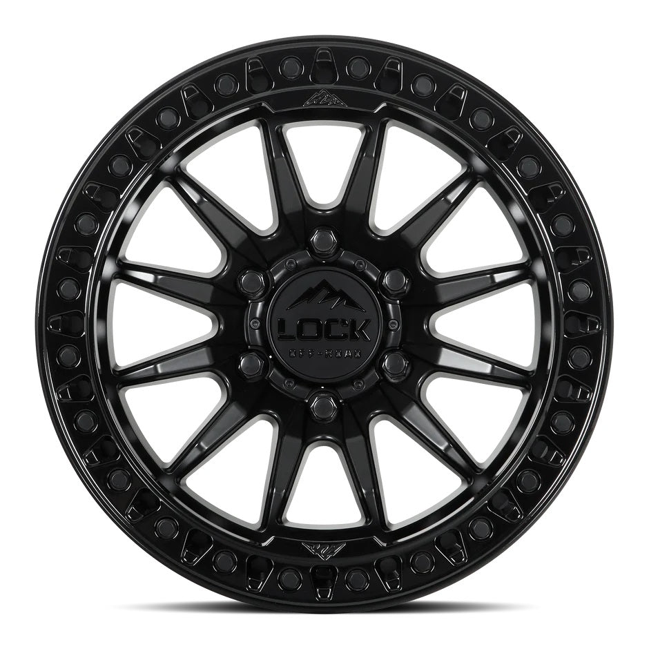 Lock Off Road Wheels ロックオフロード ホイール TRAIL | Matte Black w/ Gloss Black Ring