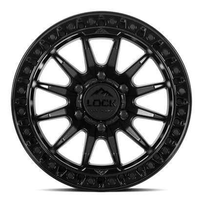 Lock Off Road Wheels ロックオフロード ホイール TRAIL | Matte Black w/ Gloss Black Ring