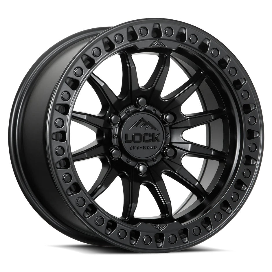 Lock Off Road Wheels ロックオフロード ホイール TRAIL | Matte Black w/ Matte Black Ring