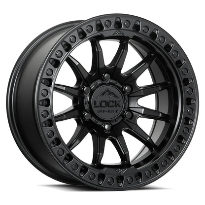 Lock Off Road Wheels ロックオフロード ホイール TRAIL | Matte Black w/ Matte Black Ring