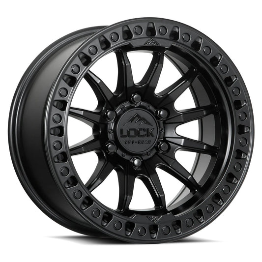 Lock Off Road Wheels ロックオフロード ホイール TRAIL | Matte Black w/ Matte Black Ring