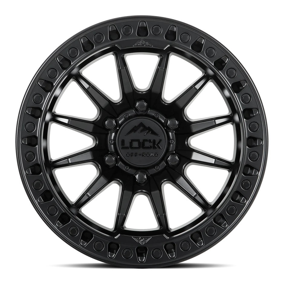 Lock Off Road Wheels ロックオフロード ホイール TRAIL | Matte Black w/ Matte Black Ring