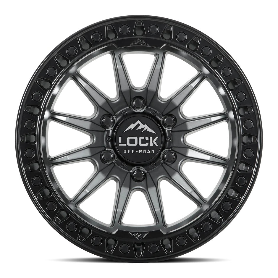Lock Off Road Wheels ロックオフロード ホイール TRAIL | Matte Gray w/ Matte Black Ring