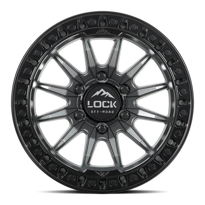 Lock Off Road Wheels ロックオフロード ホイール TRAIL | Matte Gray w/ Matte Black Ring