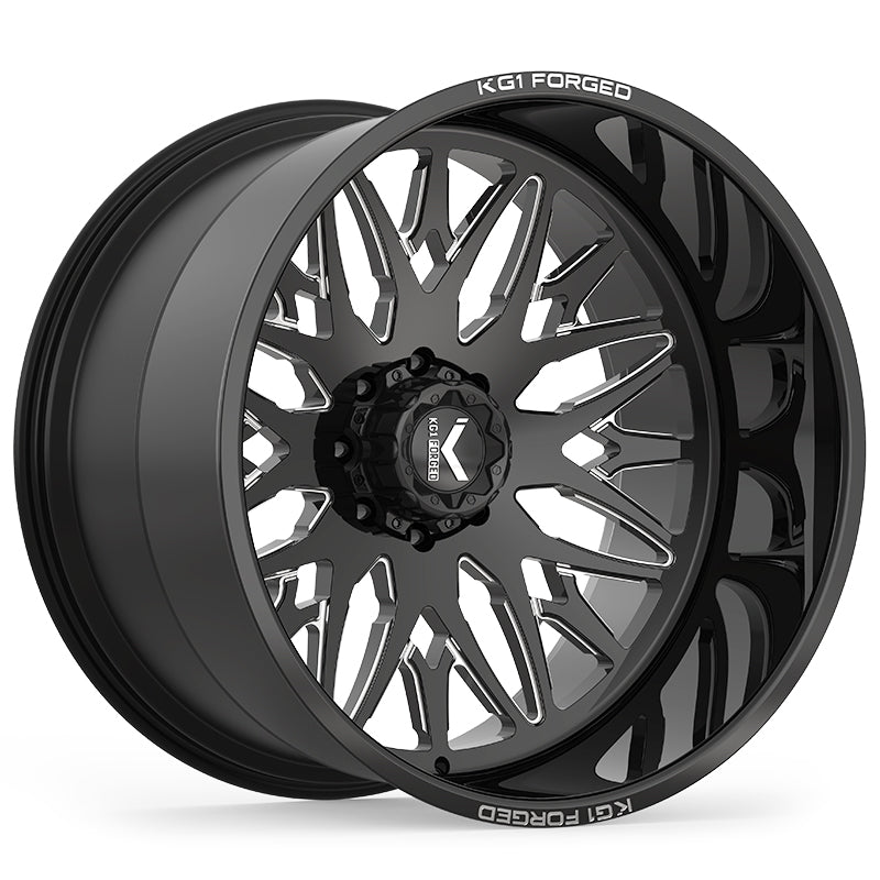KG1 FORGED ホイール KC014 TRIDENT | GLOSS BLACK MILLED