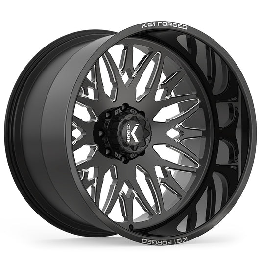 KG1 FORGED ホイール KC014 TRIDENT | GLOSS BLACK MILLED