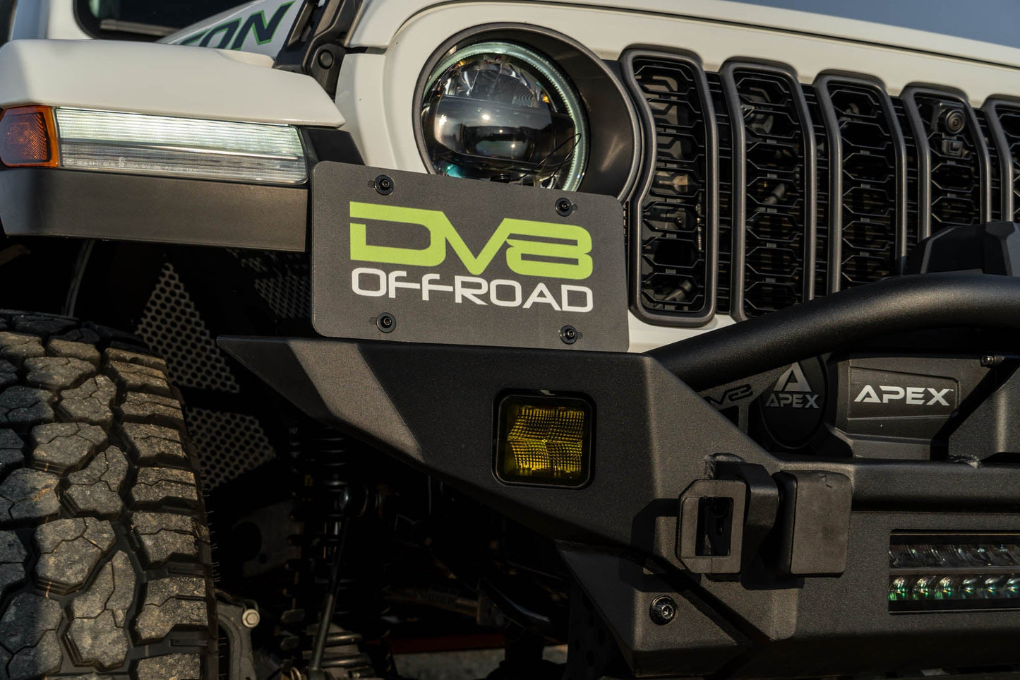 DV8 Offroad ユニバーサル クイックリリース Dリング ナンバープレートマウント