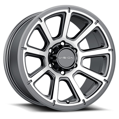 Vision Wheel ビジョンホイール 353 Turbine | Gunmetal Machined Face