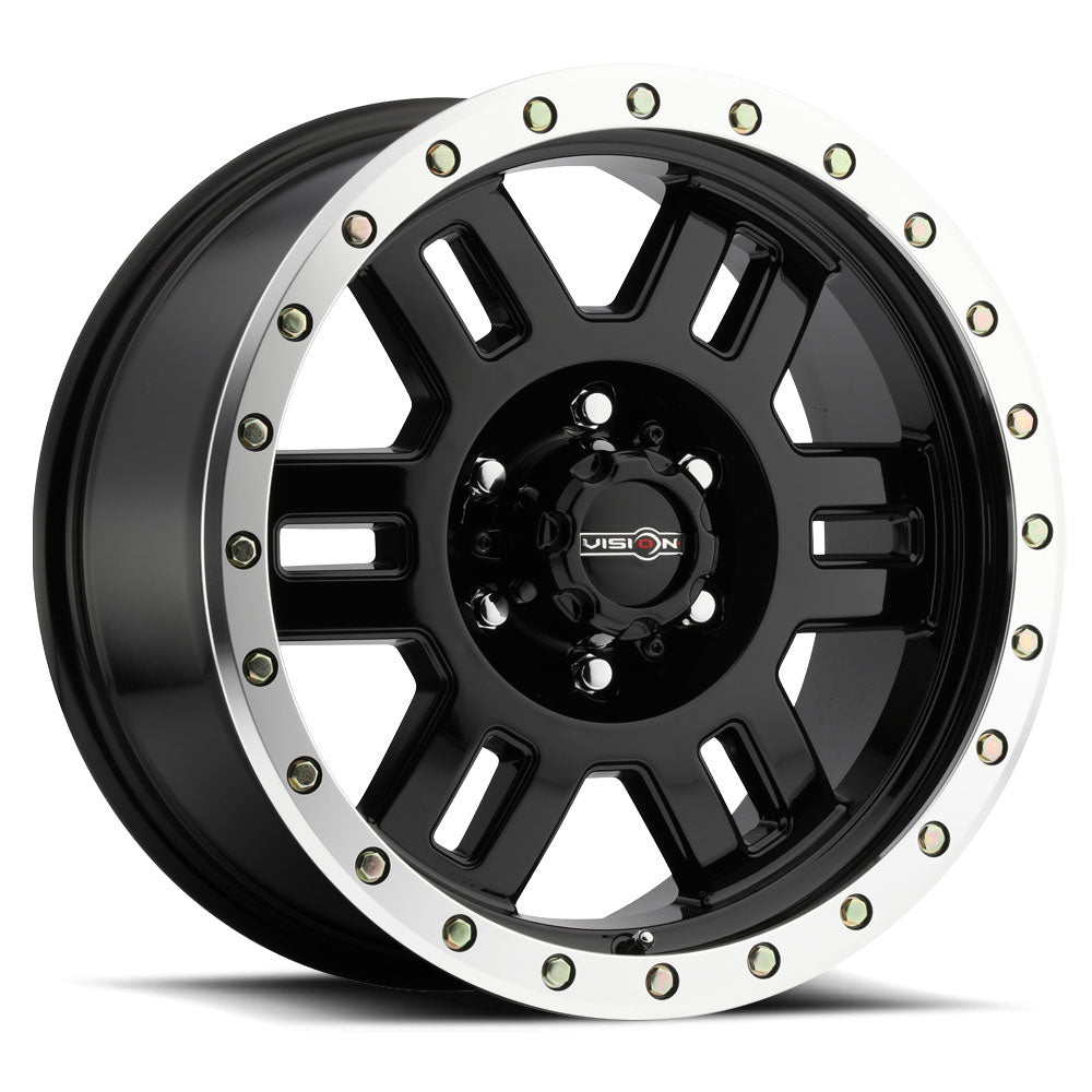 Vision Wheel ビジョンホイール 398 Manx | Gloss Black Machined Lip
