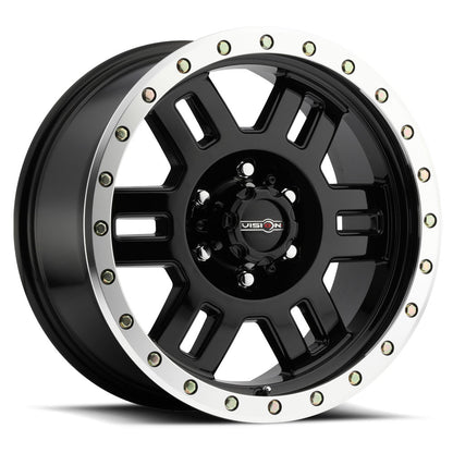 Vision Wheel ビジョンホイール 398 Manx | Gloss Black Machined Lip