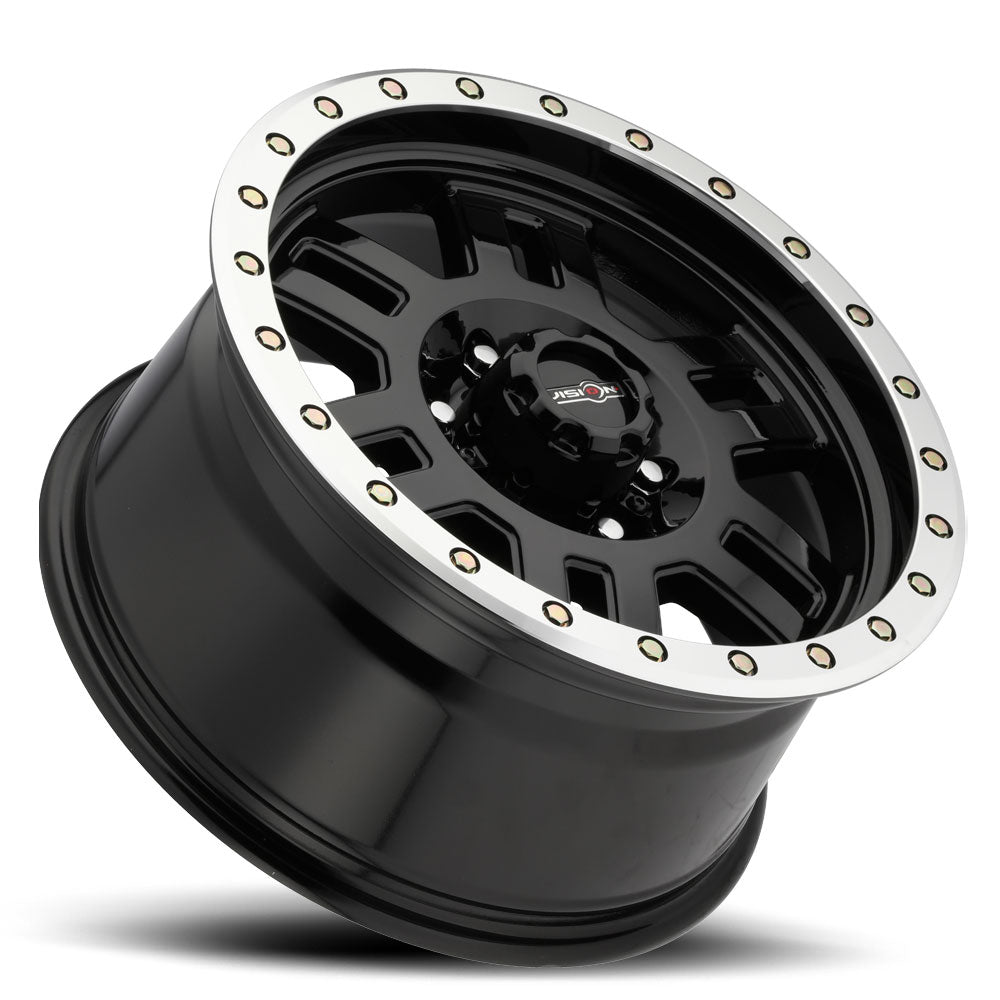 Vision Wheel ビジョンホイール 398 Manx | Gloss Black Machined Lip