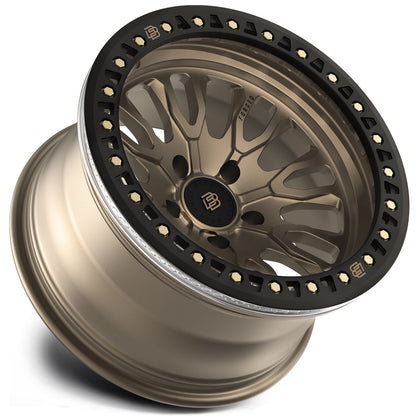 Baja Built バハビルト Renegade Forged Beadlock | Satin Bronze (black ring & bronze bolts) フォージド鍛造ホイール