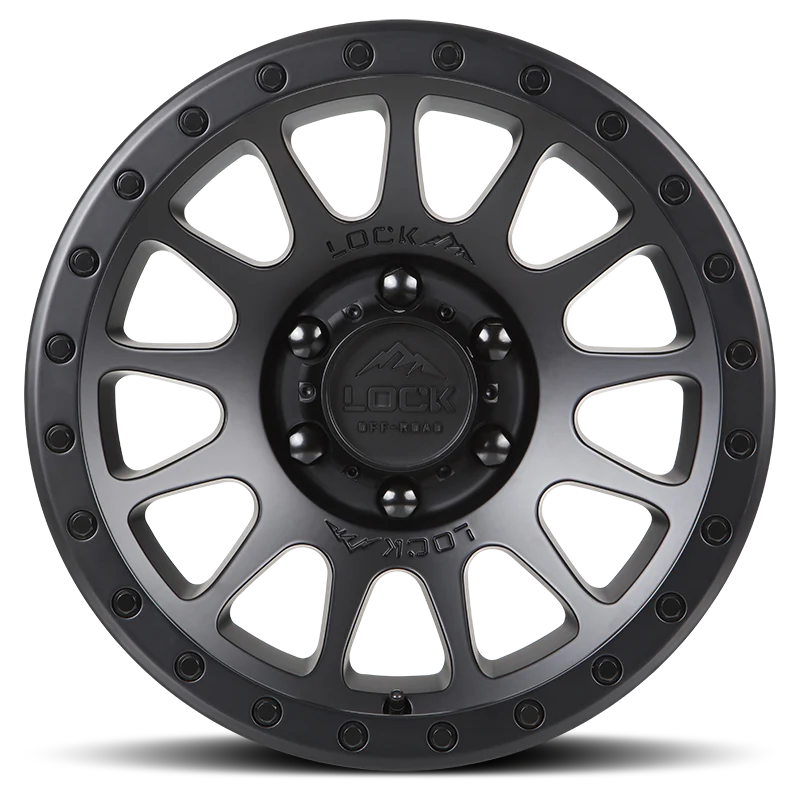 Lock Off Road Wheels ロックオフロード ホイール YOSEMITE | Matte Black w/ Matte Black Ring