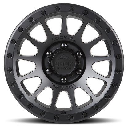 Lock Off Road Wheels ロックオフロード ホイール YOSEMITE | Matte Black w/ Matte Black Ring