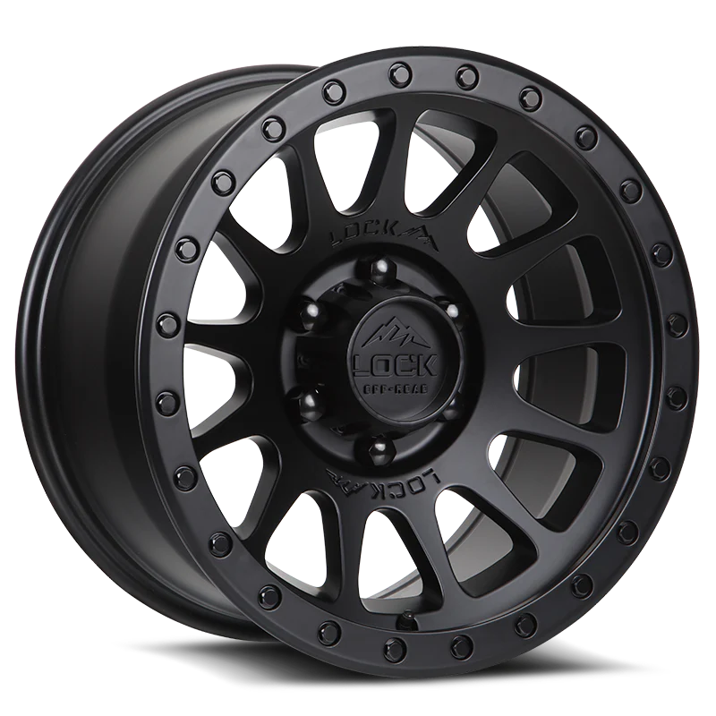Lock Off Road Wheels ロックオフロード ホイール YOSEMITE | Matte Black w/ Matte Black Ring