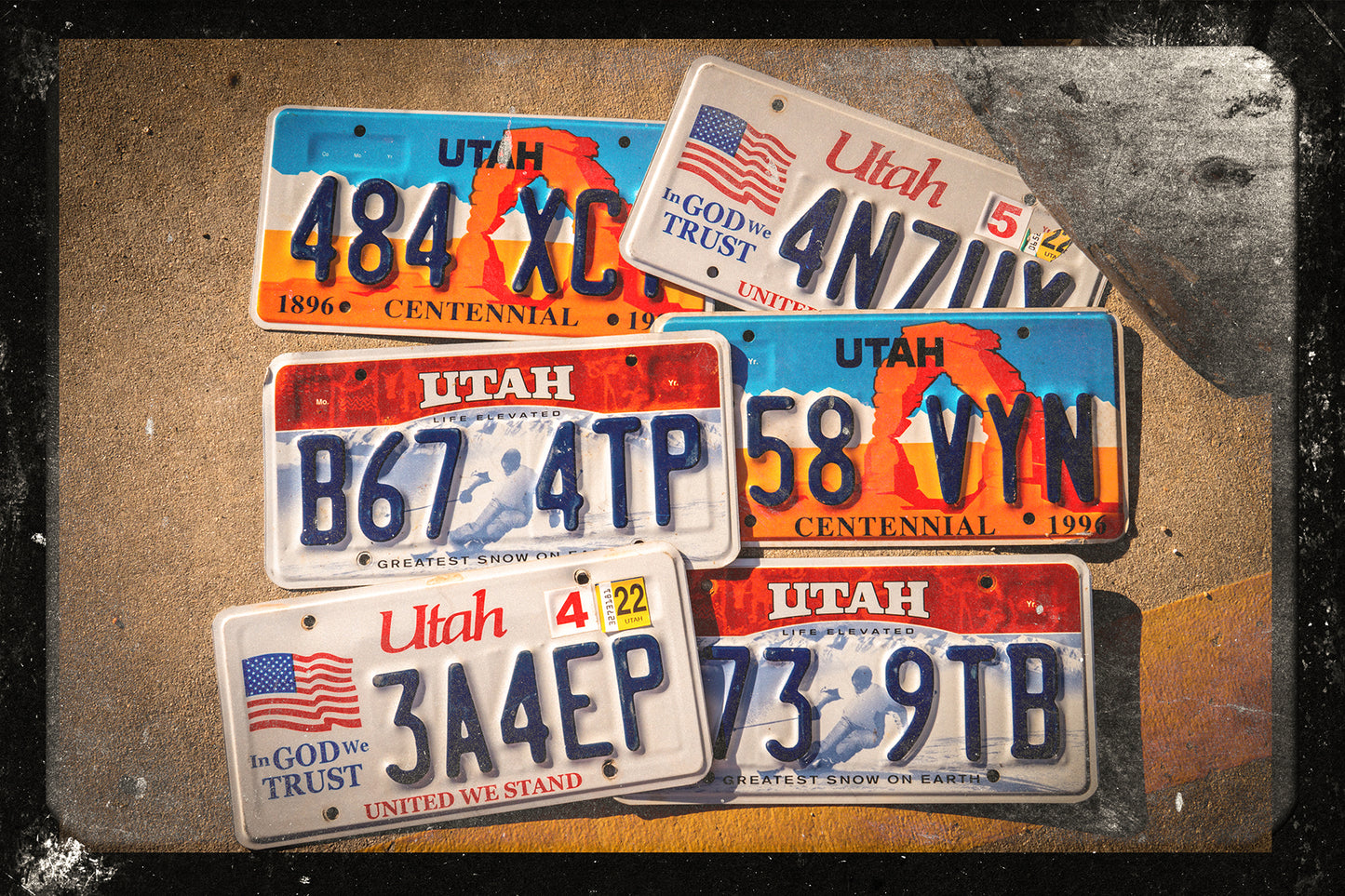 MOAB モアブ UTAH ライセンスプレイト 限定6枚!