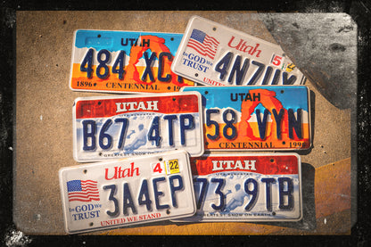 MOAB モアブ UTAH ライセンスプレイト 限定6枚!