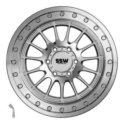 SSW Off Road BEADLOCK DAKAR | MACHINED SILVER