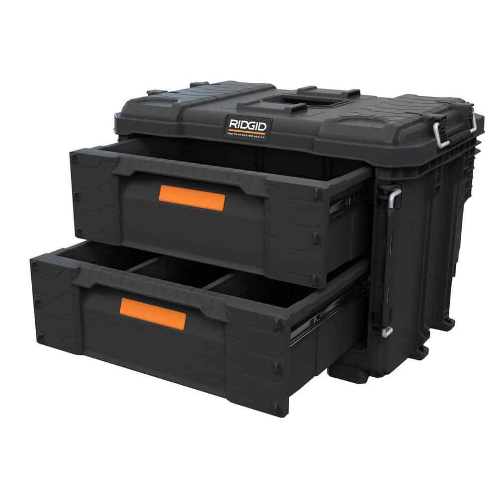 RIDGID Pro Gear 2.0 XL 2段引き出し ツールボックス – アメリカン