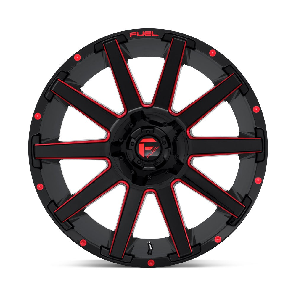 Fuel Off Road フューエルオフロード ホイール D643 CONTRA | GLOSS BLACK RED TINTED CLEAR