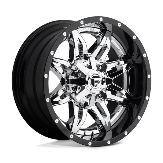 Fuel Off Road フューエルオフロード ホイール D266 LETHAL | CHROME PLATED GLOSS BLACK LIP