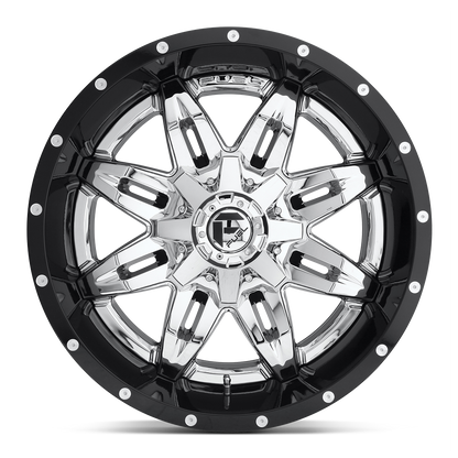 Fuel Off Road フューエルオフロード ホイール D266 LETHAL | CHROME PLATED GLOSS BLACK LIP