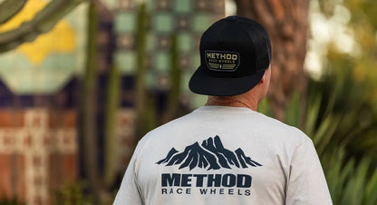 Method メソッド Flight Badge Flatbill Trucker Hat Snapback Black