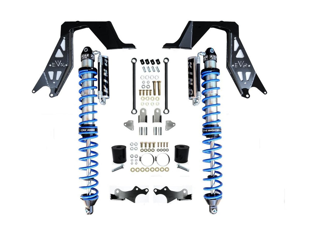 EVO Manufacturing  14インチトラベルx2.5インチ径 ボルトオンフロントコイルオーバー(JL/JT)