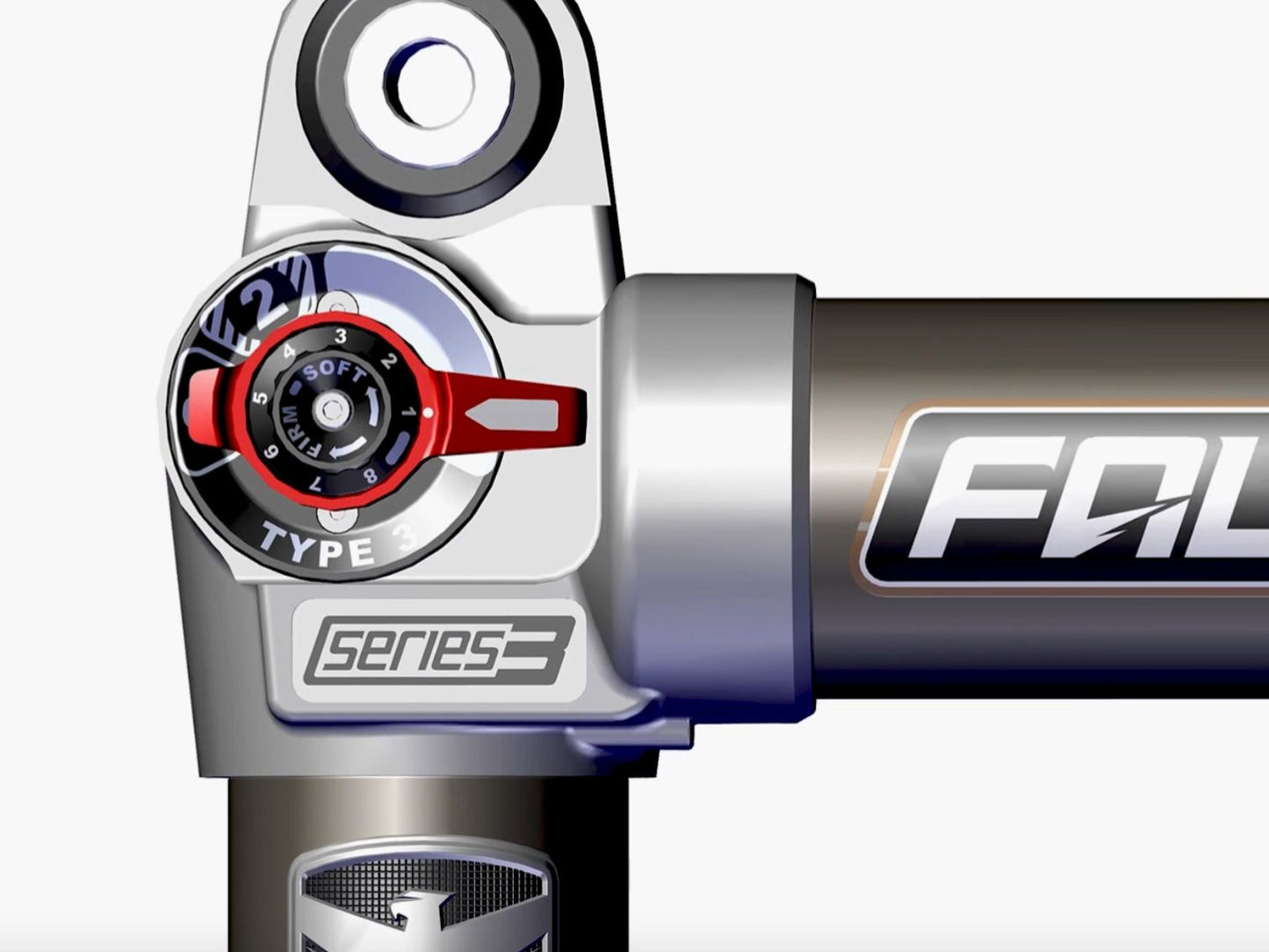 Teraflex テラフレックス Falcon Shock SP2 3.3 Fast Adjyust Piggyback shock Kit (2-4.5) (JL4Door)