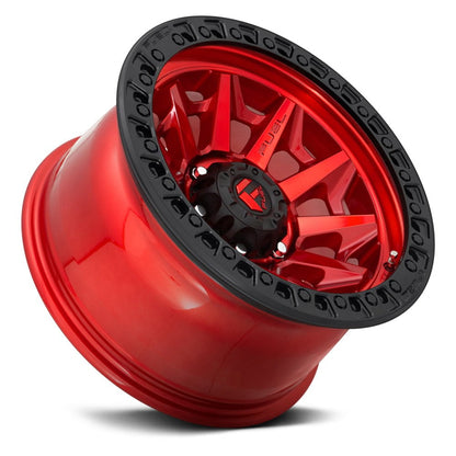 Fuel Off Road フューエルオフロード ホイール D695 COVERT | CANDY RED BLACK BEAD RING