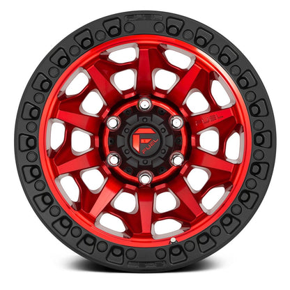 Fuel Off Road フューエルオフロード ホイール D695 COVERT | CANDY RED BLACK BEAD RING