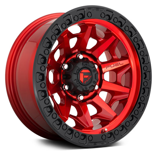 Fuel Off Road フューエルオフロード ホイール D695 COVERT | CANDY RED BLACK BEAD RING