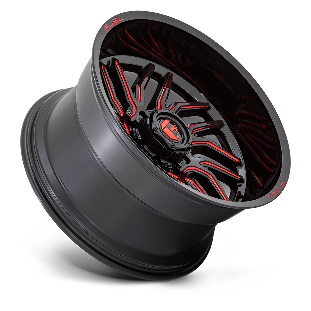 Fuel Off Road フューエルオフロード ホイール D808 HURRICANE | GLOSS BLACK MILLED RED TINT