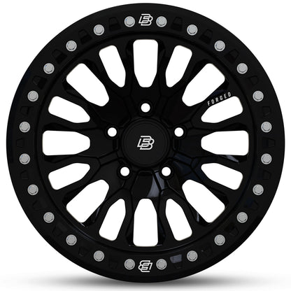 Baja Built バハビルト Renegade Forged Beadlock | Glossy Black (black ring & aluminum bolts) フォージド鍛造ホイール