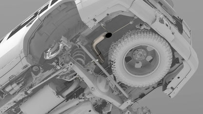 NYTOP Titanium アクスルダンプエキゾースト (ランンクル250/GX550用)