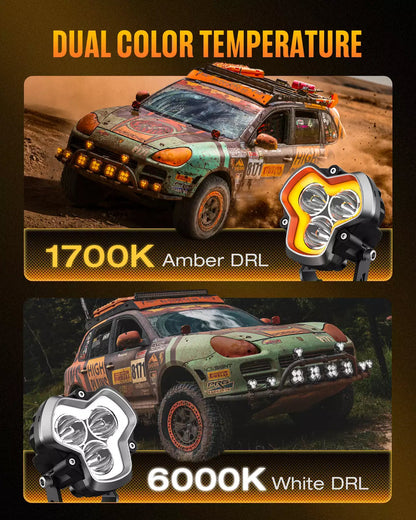 NOVSIGHT HALO Standardシリーズ 3インチ DRL LEDポッドライト