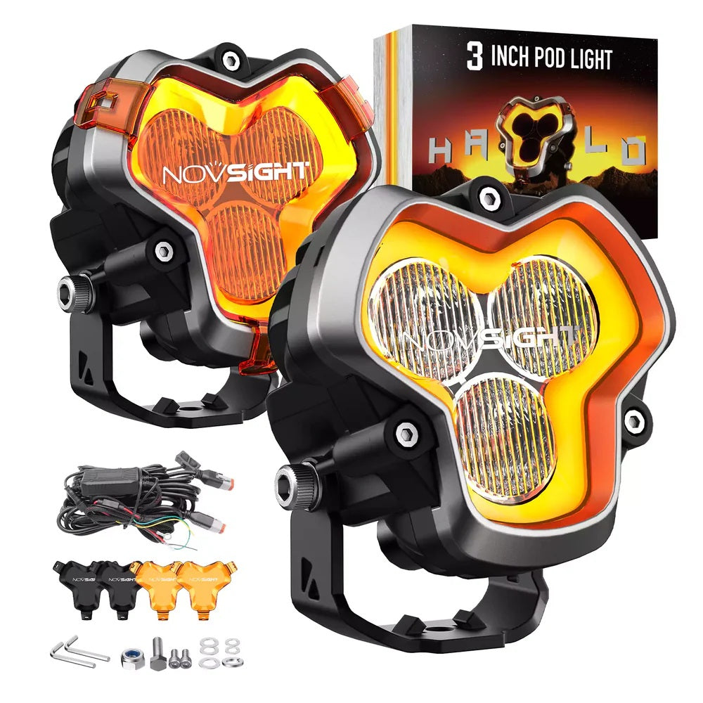 NOVSIGHT HALO Standardシリーズ 3インチ DRL LEDポッドライト