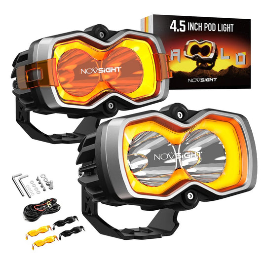 NOVSIGHT HALO Standardシリーズ 4.5インチ DRL LEDポッドライト