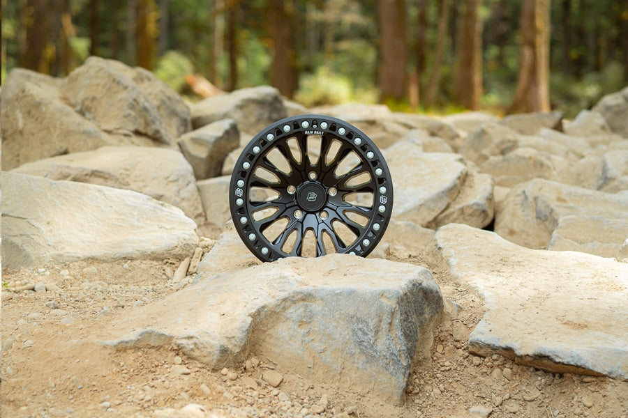 Baja Built バハビルト Renegade Cast Beadlock | Matt Black (black ring & aluminum bolts) キャストホイール
