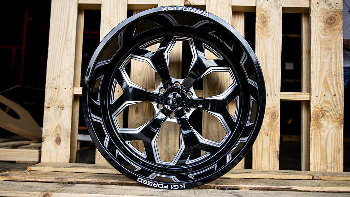 KG1 FORGED ホイール KF008 KNOX | GLOSS BLACK MILLED