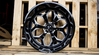 KG1 FORGED ホイール KF008 KNOX | GLOSS BLACK MILLED