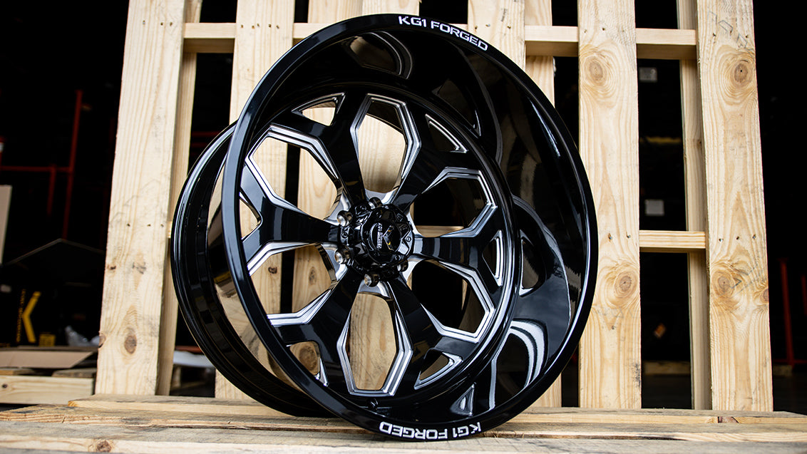 KG1 FORGED ホイール KF008 KNOX | GLOSS BLACK MILLED