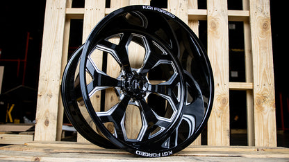KG1 FORGED ホイール KF008 KNOX | GLOSS BLACK MILLED