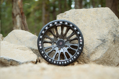 Baja Built バハビルト Renegade Cast Beadlock | Satin Graphite (black ring & aluminum bolts) キャストホイール