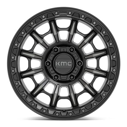 kmc ホイール KM547 CARNAGE | SATIN BLACK W/ GRAY TINT