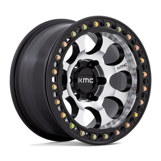 KMC ホイール KM237 RIOT BEADLOCK | MACHINED FACE SATIN BLACK WINDOWS & RING