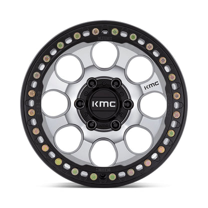 KMC ホイール KM237 RIOT BEADLOCK | MACHINED FACE SATIN BLACK WINDOWS & RING