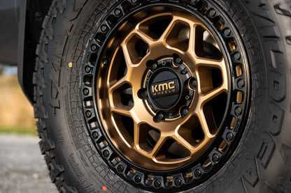 KMC ホイール KM553 TORX | MATTE BRONZE W GLOSS BLACK LIP